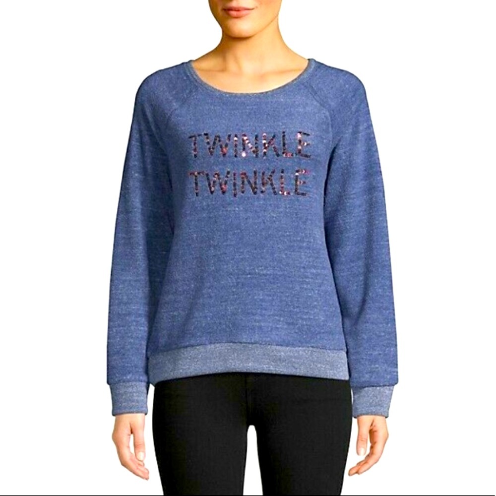 C&C California Sequin Twinkle Sweatshirt Size XL